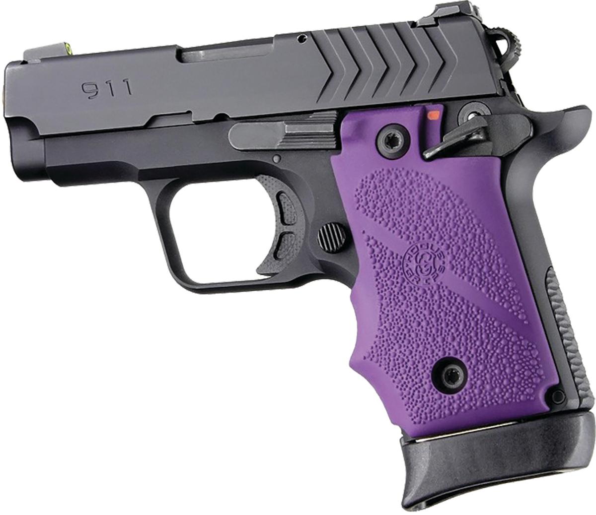 Hogue Grips Hogue  Hogue Ambi Safety Rubber Grip for Springfield Armory 911- Purple