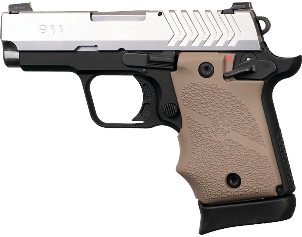 Hogue Gun Parts|Grips Hogue  Hogue Ambi Safety Rubber Grip for Springfield Armory 911 9mm- FDE