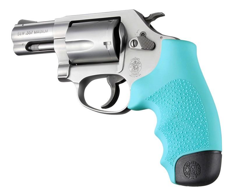 Hogue Grips Hogue  Hogue Rubber Monogrip for S&W J Frame - Aqua