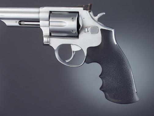 Hogue Grips Hogue  Hogue Taurus Medium and Large Frame Square Butt Rubber Grips - Black