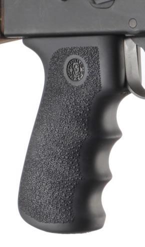Hogue Rifle Parts Hogue  Hogue AK-47 Rubber Grips with Finger Grooves Black
