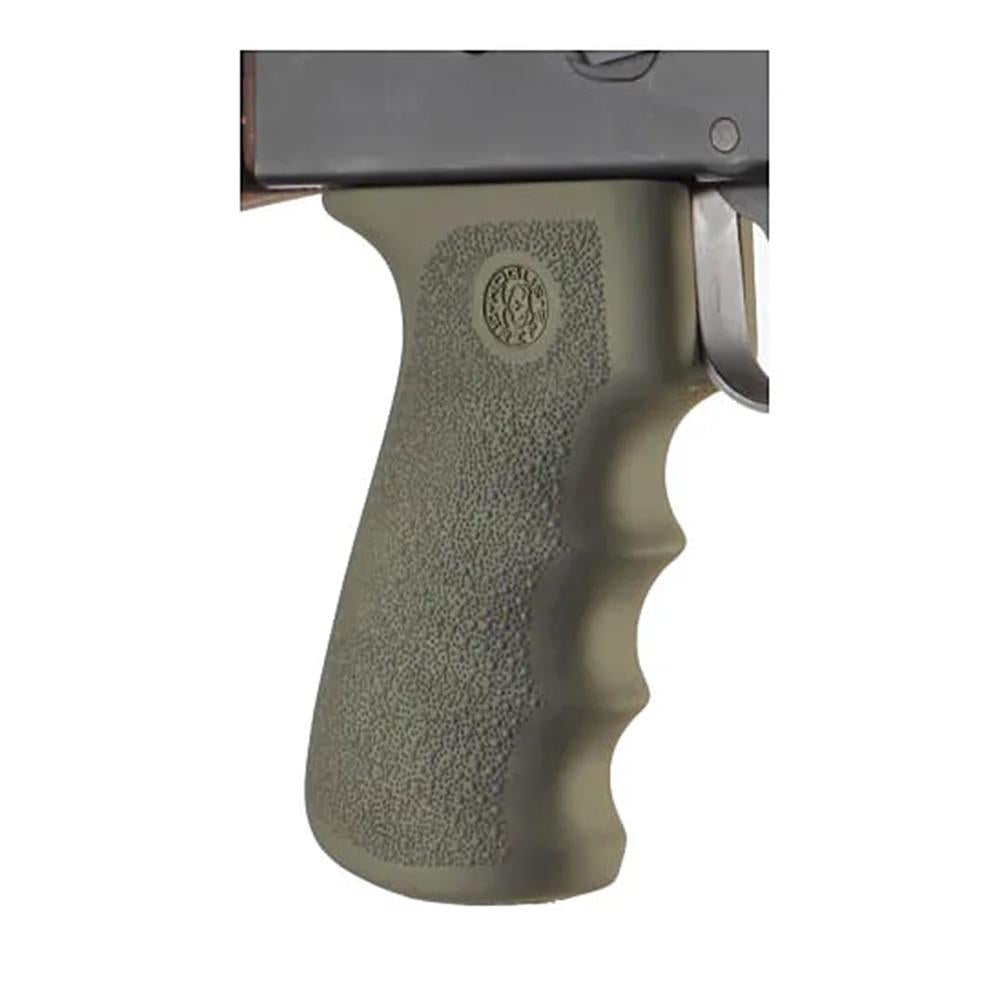Hogue Rifle Parts Hogue  Hogue AK-47 Rubber Grips with Finger Grooves - OD Green
