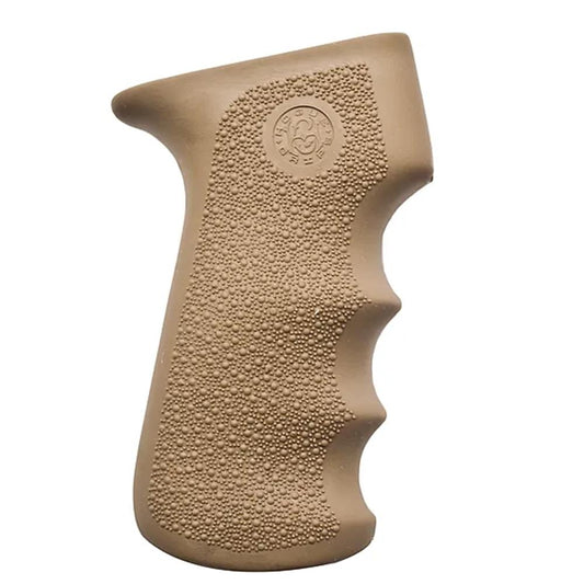Hogue Rifle Parts Hogue  Hogue AK-47 Rubber Grips with Finger Grooves - Desert Tan