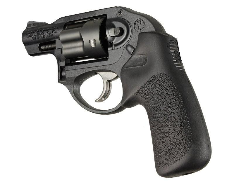 Hogue Grips Hogue  Hogue Ruger LCR/LCRx: Black Rubber Tamer Cushion Grip without Finger Grooves