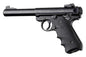 Hogue Grips Hogue  Ruger MKIV Rubber Grip with Finger Grooves Black