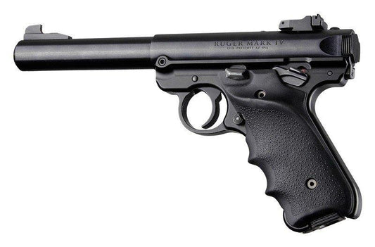Hogue Grips Hogue  Hogue Ruger MKIV Rubber Grip with Finger Grooves and Right Hand Thumb Rest Black