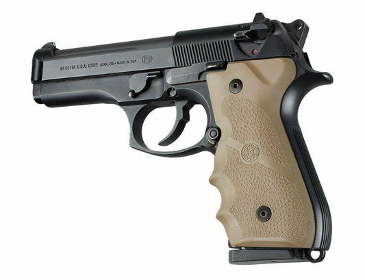 Hogue Grips Hogue  Beretta 92/96 Series Rubber Grip with Finger Grooves Flat Dark Earth