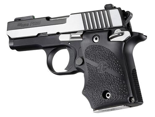 Hogue Grips Hogue  Hogue Ambi Safety Rubber Grip with Finger Grooves for SIG Sauer P938 Black