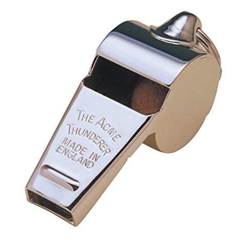 Hiatt-Thompson Corp. Camp Tools Hiatt-Thompson Corp. Hiatt Thompsons 60.5 Nickel Thunderer Whistle Silver