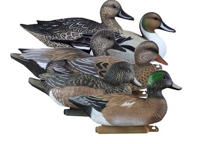 Higdon Outdoors Duck Decoys Higdon Outdoors Higdon Outdoors Battleship Puddle Pack with 2/ct Pintails 2/ct Gadwalls 2/ct Widgeons