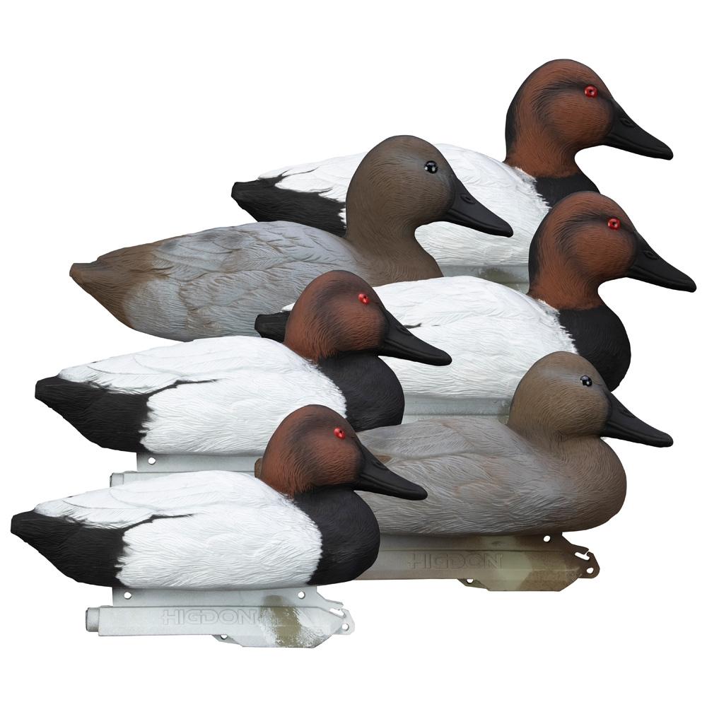 Higdon Outdoors Duck Decoys Higdon Outdoors Higdon Outdoors Standard Canvasback Foam Filled 6pk