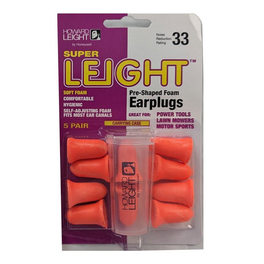 Honeywell Safety Products USA Ear Plugs Honeywell Safety Products USA Howard Leight Super Leight Foam Earplugs 33dB Orange 5 pairs