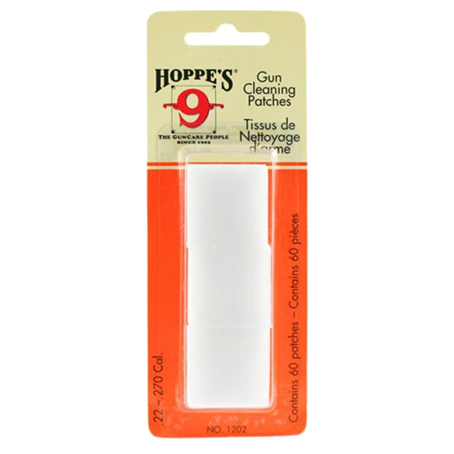 Hoppe's Gun Cleaning Jags Patch Holders &amp; Patches Hoppe's Patches 22 to .270 Caliber Patches - 60/ct