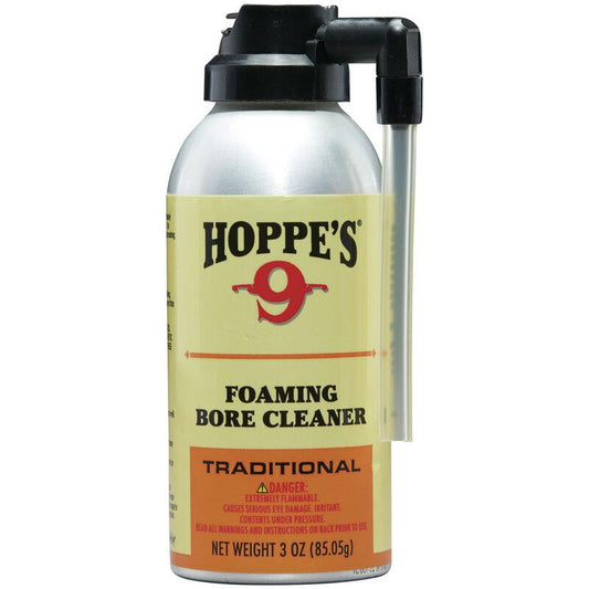 Hoppe's Gun Oils &amp; Gun Cleaning Solvents Hoppe's No. 9 Foaming Bore Cleaner Bottle 3.0 oz
