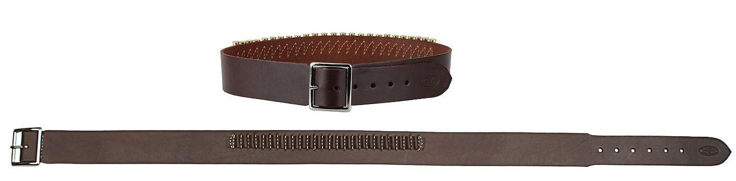 Hunter Company Inc Gun Holsters Hunter Company Inc Hunter Leather Cartridge Belt .45 Caliber 40" - 45" Large Antique Brown