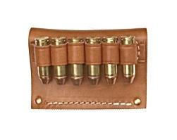 Hunter Company Inc Cartridge Holders Hunter Company Inc Hunter Leather Leather Cartridge Slide 50 Caliber 6 Rounds
