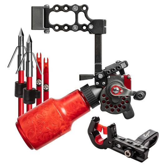 Bear Archery Archery Accessories|Bowfishing Accessories Bear Archery Cajun Bowfishing Winch Pro Kit Right Hand Red