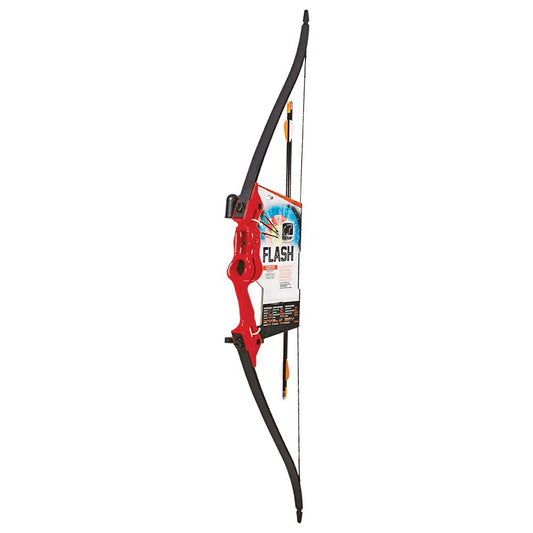 Bear Archery Youth Bows Bear Archery Bear Archery Traditional Youth Bow Flash 18lb Ambidextrous Red