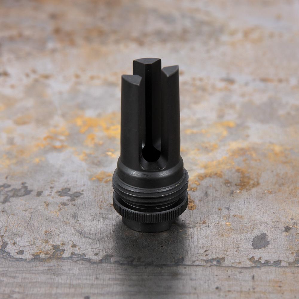 SilencerCo Muzzle Devices SilencerCo SilencerCo ASR Flash Hider 1/2x28 9mm Luger Black