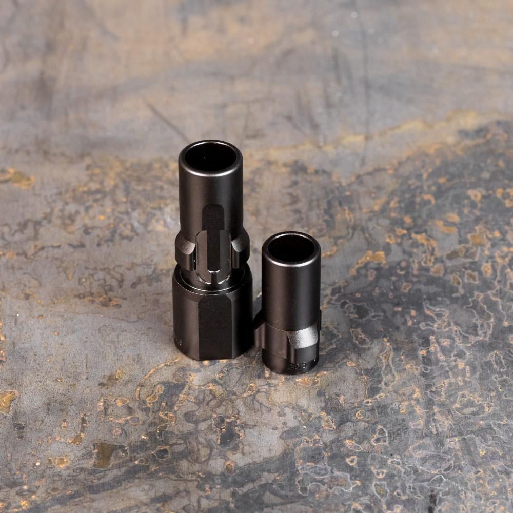 SilencerCo Muzzle Devices SilencerCo SilencerCo 3-Lug Muzzle Device .578x28 .45 cal