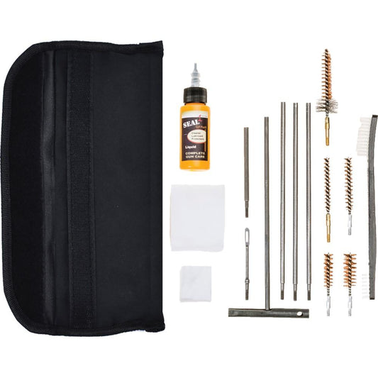 Military Products Gun Cleaning Kits Military Products TacShield Universal GI Field 13 Piece Clean Kit With Seal 1 CLP Plus Black