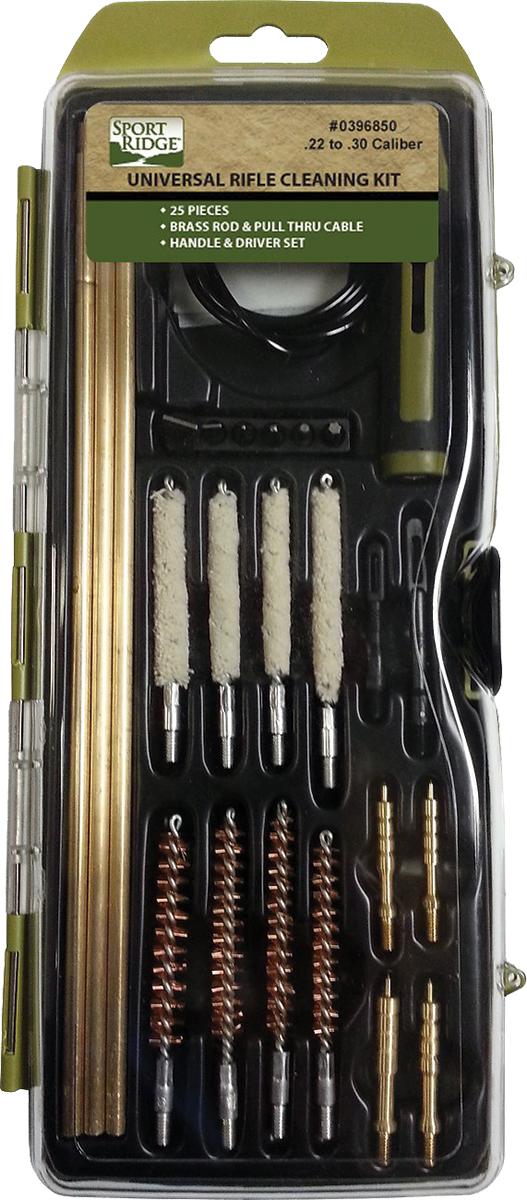 Military Products Gun Cleaning Kits Military Products TacShield Sport Ridge Universal Rifle 25pc Kit With Brass Rods - Hard Case