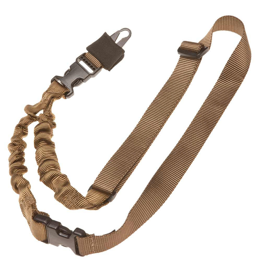 Military Products Slings Military Products TacShield Shock Sling Single Point with Double QRB 1.25" Coyote