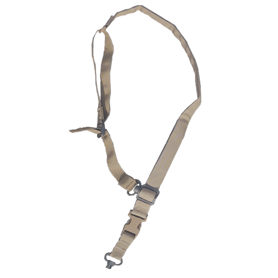 Military Products Slings Military Products TacShield Warrior 2n1 Sling Padded Web Quick Adjuster QD Push Button Swivel Coyote Brown