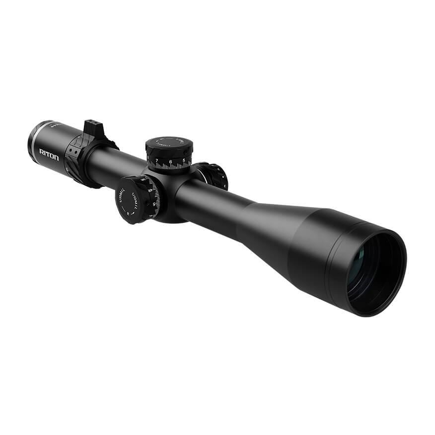 Riton Optics Centerfire Scopes Riton Optics Riton 5 Conquer 5-25x56 Rifle Scope 34mm FFP PSR Reticle Illum Black