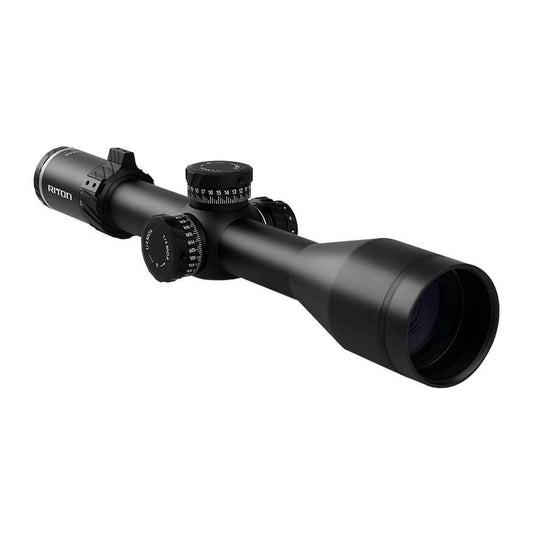 Riton Optics Centerfire Scopes Riton Optics Riton 7 Conquer 4-32x56 Rifle Scope FFP PSR MRAD Reticle Illuminated Black
