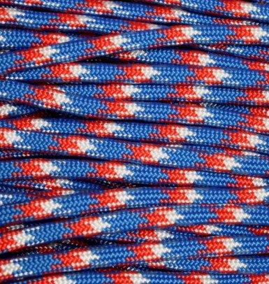 E.L. Wood. Emergency &amp; Survival|Outdoors E.L. Wood. Mero 550 Paracord - 100' 550 lb Red/White/Blue Camo