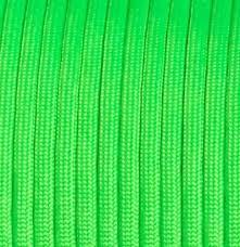 E.L. Wood. Emergency &amp; Survival E.L. Wood. Mero 550 Paracord - 100' 550 lb Green Neon