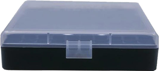 Berry's Mfg Ammo Boxes Berry's Mfg Berry's Mfg #008 (40/45 ACP/10mm) Box Black With Clear Lid - 100rd