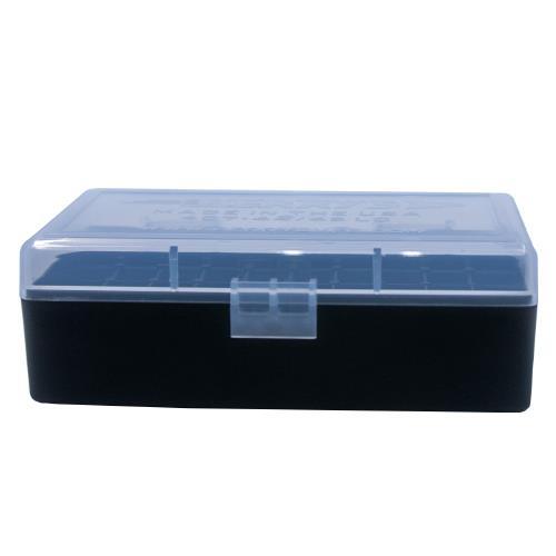 Berry's Mfg Ammo Boxes Berry's Mfg Berry's Ammo Box #407 - 44 cal 50/rd Clear/Black
