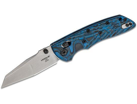 Hogue Knife Knives &amp; Edged Tools|Knives Hogue Knife Hogue Deka ABLE Lock Folder: 3.25" Wharncliffe Blade - Tumbled Finish G-Mascus Blue Lava G10 Frame