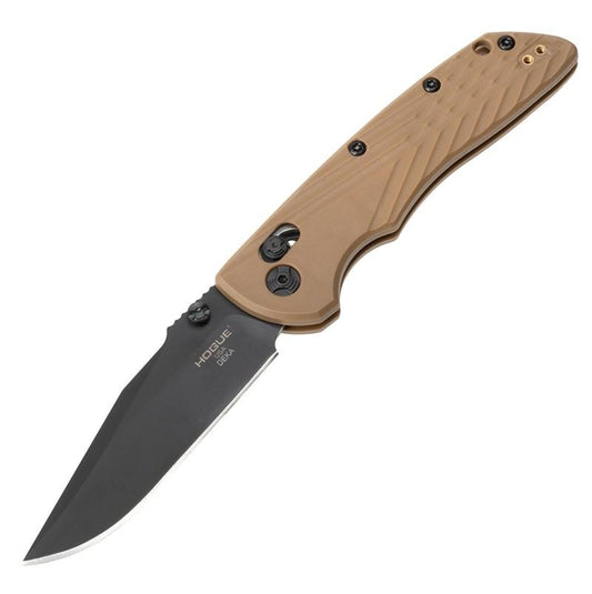 Hogue Knife Knives &amp; Edged Tools|Knives Hogue Knife Hogue Deka Manual Folder Knife 3 1/4" Clip Point Blade FDE