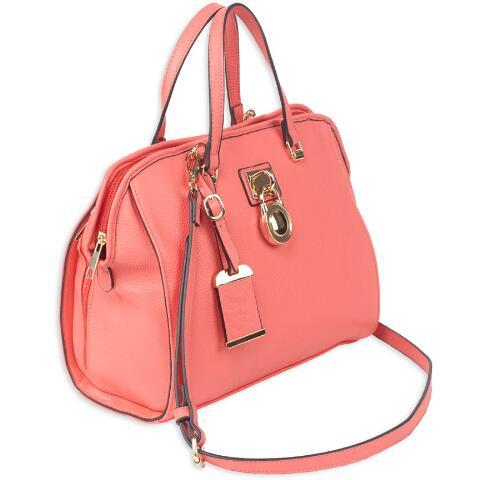 Bulldog Cases Purses Bulldog Cases Bulldog Satchel Style Purse With Holster - Coral