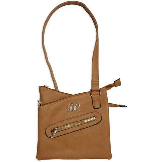 Bulldog Cases Purses Bulldog Cases Bulldog Cross Body Style Conceal Carry Purse With Holster - Small Tan