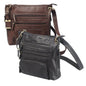 Bulldog Cases Purses Bulldog Cases Bulldog Large Cross Body Style Purse With Holster - Chocolate Brown