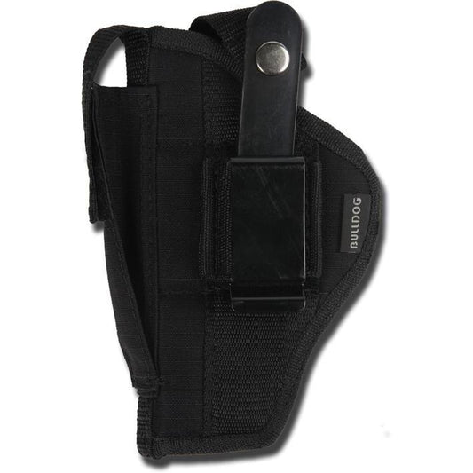Bulldog Cases Gun Holsters Bulldog Cases Bulldog Extreme Handgun Holster with Belt Loop and Clip for Standard Autos with 2-4" Barrels Black Ambi