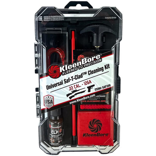 Kleen Bore Gun Cleaning Kits Kleen Bore KleenBore Universal SAF-T-CLAD Cleaning Kit 22 Cal. - 12 ga Handgun Rifle Shotgun