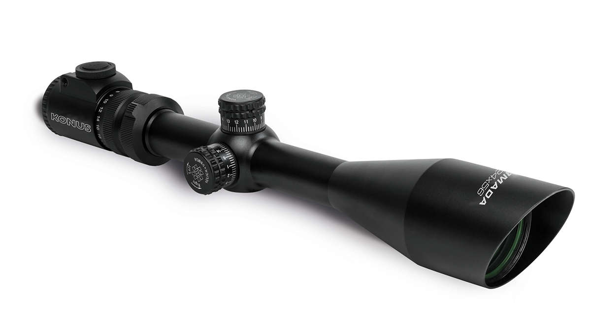 Konus Optics Optics|Centerfire Scopes Konus Optics Konus Armada Rifle Scope 6x-24x56mm 30mm SFP Fine Crosshair With Center Dot Reticle - Black