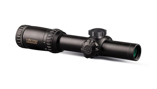 Konus Optics Centerfire Scopes Konus Optics Konus KONUSPRO M-30 Riflescope - 1x-6x24mm Illuminated Circle-Dot Reticle Black Matte
