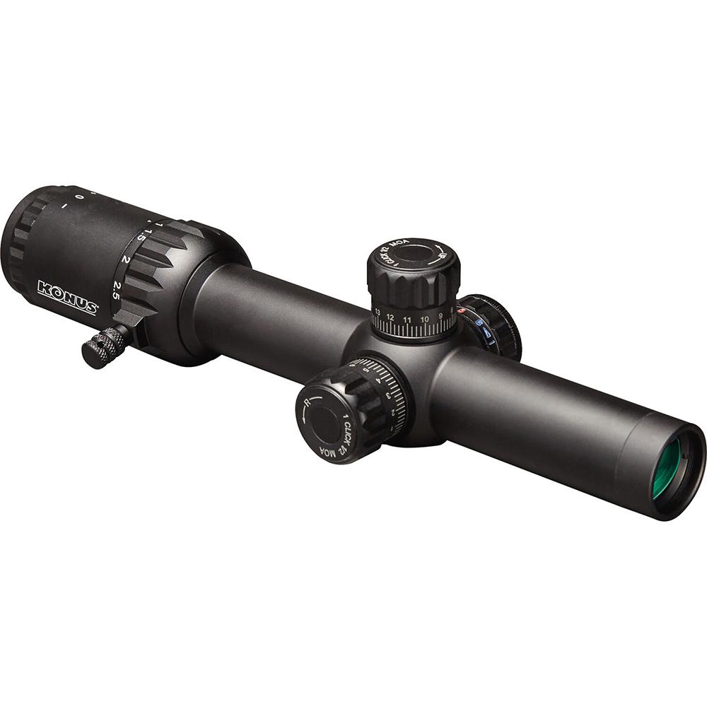 Konus Optics Centerfire Scopes Konus Optics Konus Event Rifle Scope 1-10x24 30mm SFP Circle-Dot Illum. Black