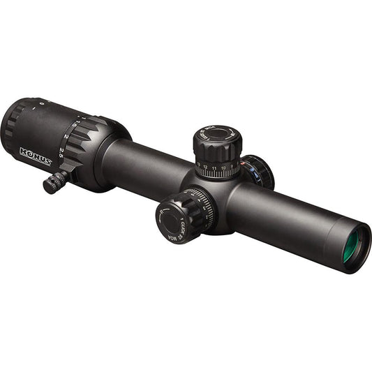 Konus Optics Centerfire Scopes Konus Optics Konus Event Rifle Scope 1-10x24 30mm SFP Circle-Dot Illum. Black
