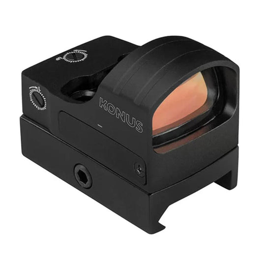 Konus Optics Reflex Konus Optics Konus Fission-MR Micro Red Dot Multi-Reticle Weaver Mount & Deltapoint Pro Base
