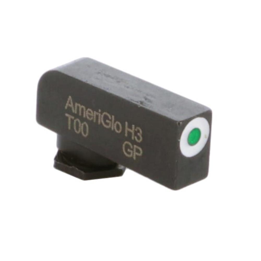 Ameriglo Night Sights Ameriglo Ameriglo Green Tritium White Outline Stock Front .200in H .125in W Glock