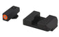 Ameriglo Gun Parts|Night Sights Ameriglo Ameriglo Glock Gen1-4 Hackathorn Sight for Glock 42-43 Green Tritium Orange Front - Black Serrated Rear