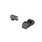 Ameriglo Night Sights Ameriglo Ameriglo Optics Compatible Tritium Handgun Sight Set for Glock Flat Black .295? Rear 1L Tall Green with White 220? Front