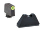 Ameriglo Suppressor Height Sights Ameriglo Ameriglo Tritium Tall Sights for all Glock Models except 42 43 -Green Tritium Lime Green Lumi Outline